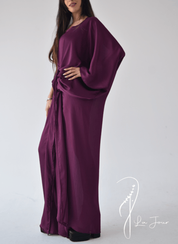 جلابية تلبس باكثر من طريقة طوبي حرير