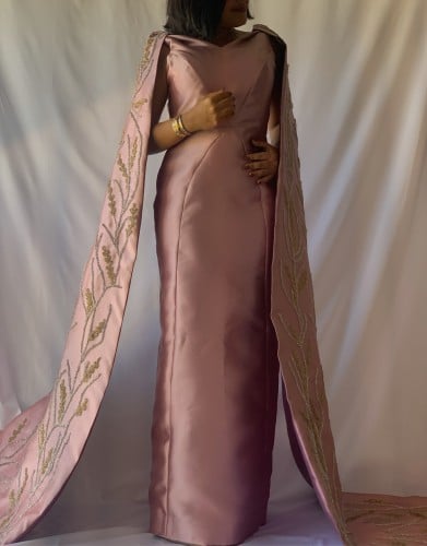 فستان دستي روز كاب مطرز