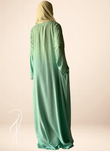 شرشف صلاة لف تفني اخضر بالكروشبه و الورد الاويا ال...