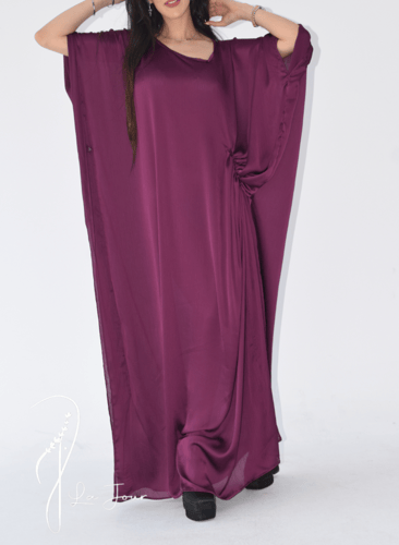 جلابية تلبس باكثر من طريقة طوبي حرير