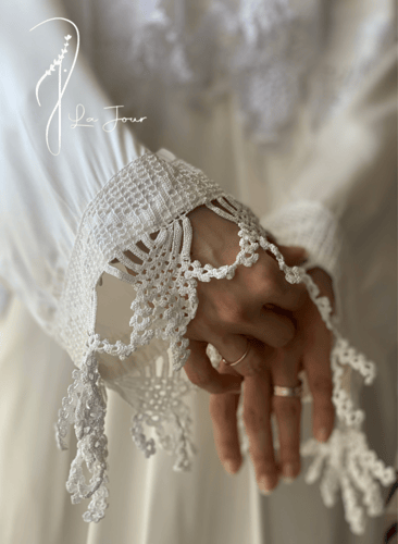 شرشف صلاة اويا لف مثل الروب ابيض اوف وايت طرحة منف...