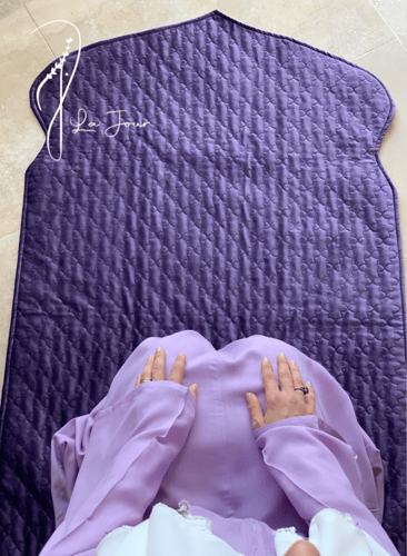 شرشف صلاة سحاب موف كروشيه يدوي