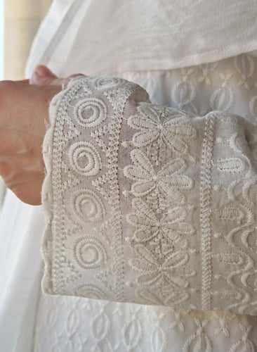 ثوب حج وعمرة أبيض قطن بطرف