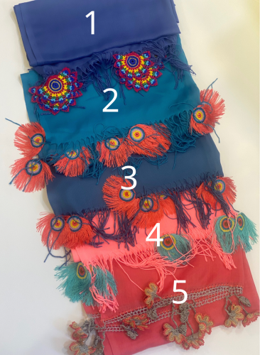 طرحة بكروشيه طاووس اويا تركي