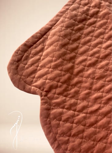 سجادة دستي بنك وردي قطيفة