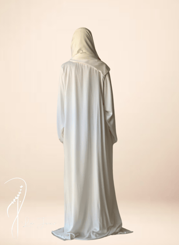 شرشف صلاة سستة أبيض مع أويا فوشي