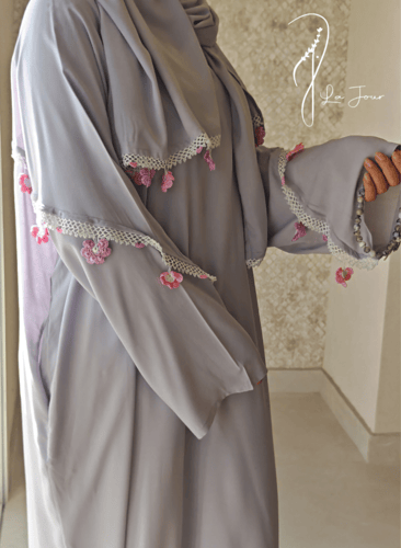 شرشف صلاة لف موف باستيل قطن بالكروشيه يدوي مميز