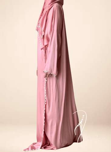 شرشف صلاة اويا ورد وردي بصلي قطن ستان و الطرحة متص...