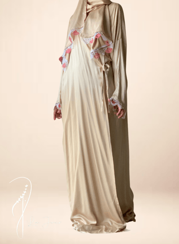 شرشف صلاة بيج ستان اويا لف و الطرحة مثبتة.