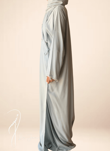 شرشف صلاة لف أخضر باستيل بالكروشيه و الورد الاويا...