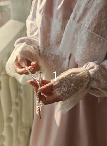 شرشف صلاة لف دانتيل متوفر عدة ألوان