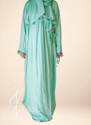 شرشف صلاة لف تيفني ستان مزين بأويا يدوي من لاجور