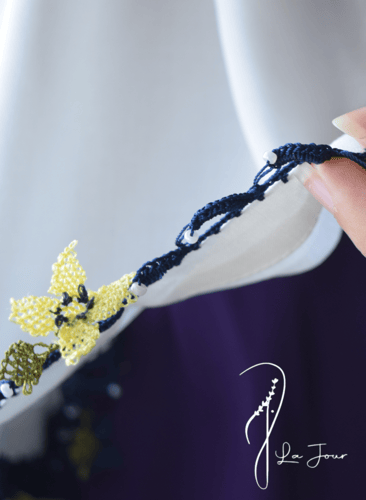 شرشف صلاة سحاب موف كروشيه يدوي واويا ورد