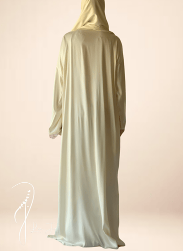 شرشف صلاة اويا ورد وردي لف اوف وايت