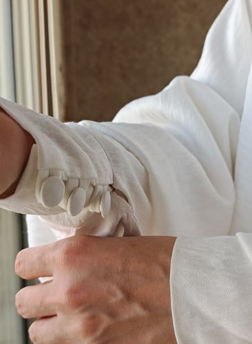 ثوب عباية سستة بيضاء حج وعمرة أبيض