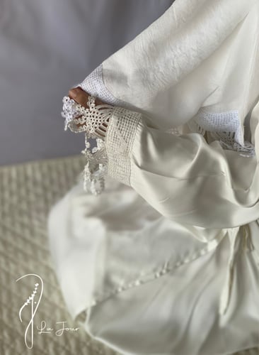 شرشف صلاة اويا لف مثل الروب ابيض اوف وايت طرحة منف...