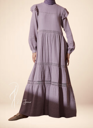 فستان كتان لفندر