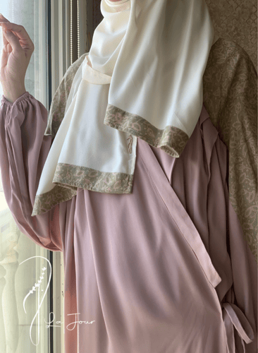 شرشف صلاة باتيك لف طرحة منفصلة وردي واخضر