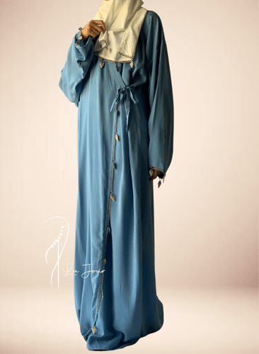 شرشف صلاة لف أزق كروشيه يدوي طرحة منفصلة مثل الروب