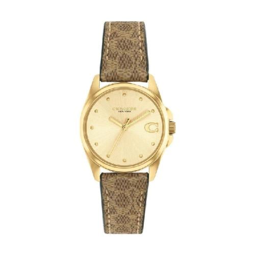 Women's Coach watch brown gold