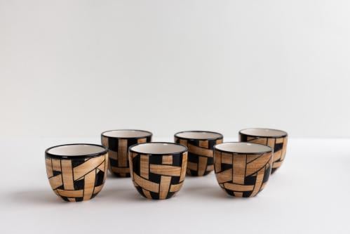 coffee cup set طقم فناجين قهوة مكون من 6 قطع بتصمي...