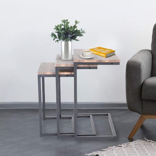 طقم طاولات مكون من 3 قطع