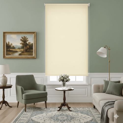 ستاره رول اللون البيج عازله للضوء وحاجه لنور الشمس...