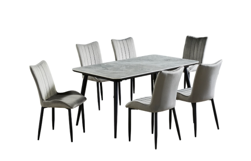 طقم طاولة طعام مكون 6 اشخاص