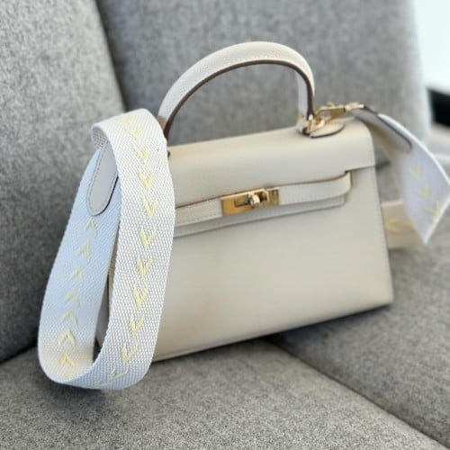 كيلي أبيض هاردوير ذهبي - 2 strap