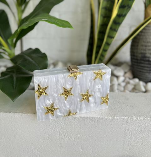 Acrylic clutch bag