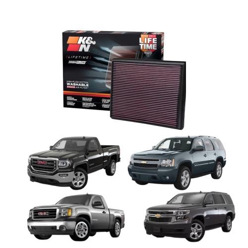 فلتر مكينه شريحه k&n للجمس والشفر