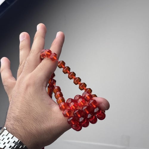 مسباح زعفراني مشمشي شفاف