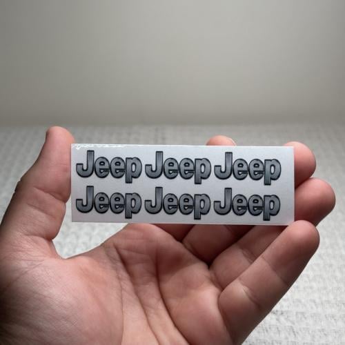 6 ملصقات Jeep شفاف