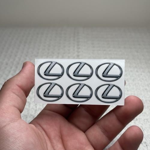 6 ملصقات لكزس شفاف