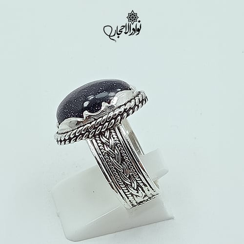 خاتم فضه رجالي بحجر النجوم