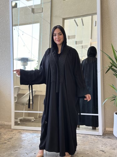 عباية كتف مقلم واسعه كم ربطة