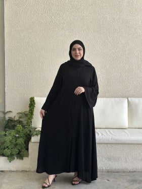 عباية كتف قماش ملكي تطريز خلف