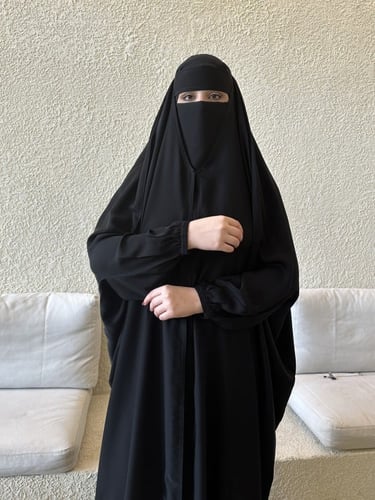 عباية رأس جالكسي كم مطاط قماش جالكسي