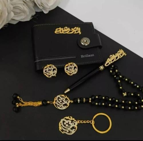 طقم رجالي متكامل مطلي بي الذهب