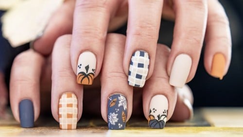 رسم اظافر Nails art للظفر الواحد