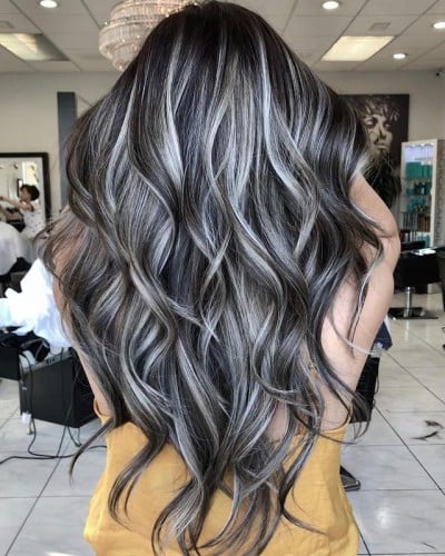 صبغة شعر هايلايت شعر طويل Highlight Color Hair Dye...