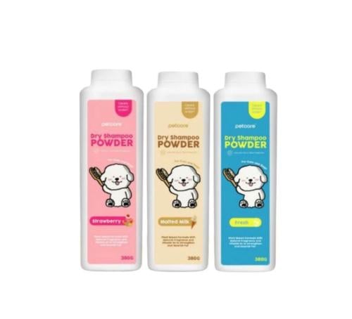 Powder shampoo with a gentle scent, easy to use