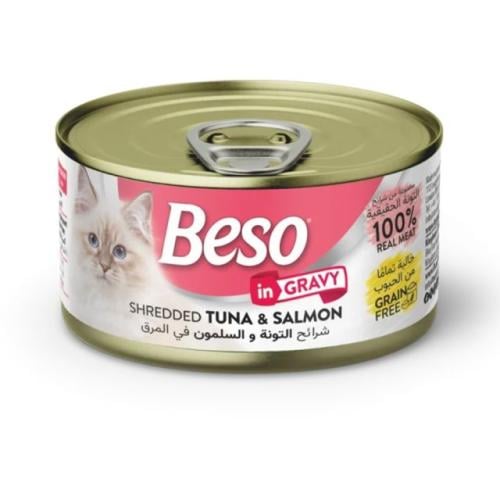 Bisso tuna flavor and shredded salmon fish in meat...