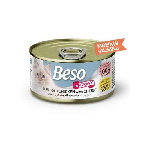 Beeso chicken flavor with crumbled chicken and che...