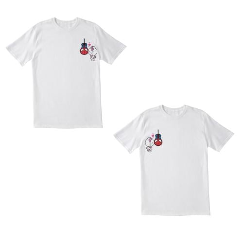 تيشيرت قطعتين أبيض طباعه سبلميشن