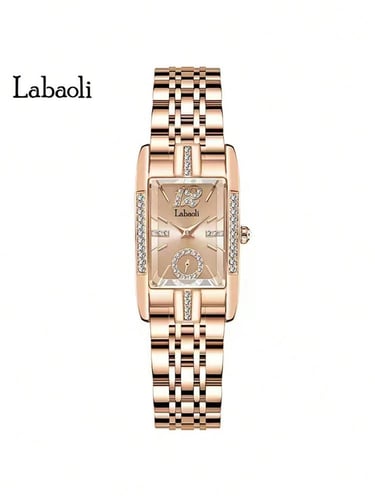 ساعة نسائية من الستانلس ستيل الذهبي