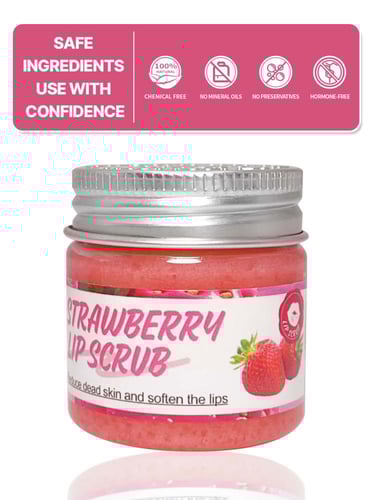 مقشر شفاه الفراولة