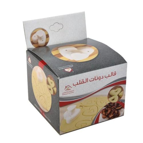 قالب دونات شكل قلب بلاستيك