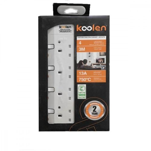 توصيلة كهربائية كولين 4مخارج 3متر