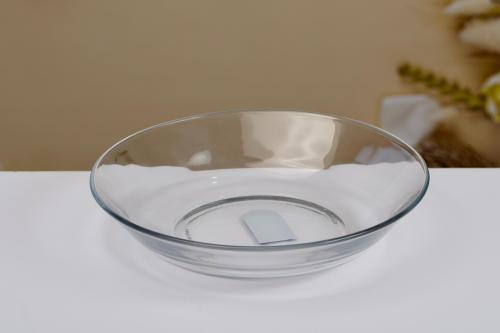 صحن شوربة عميق زجاج شفاف
